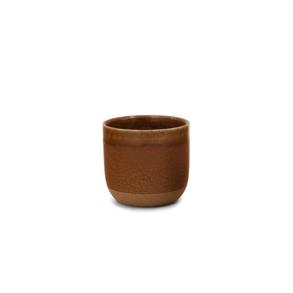 Petit cache-pot en céramique terracotta style rustique 3 po x 3 po