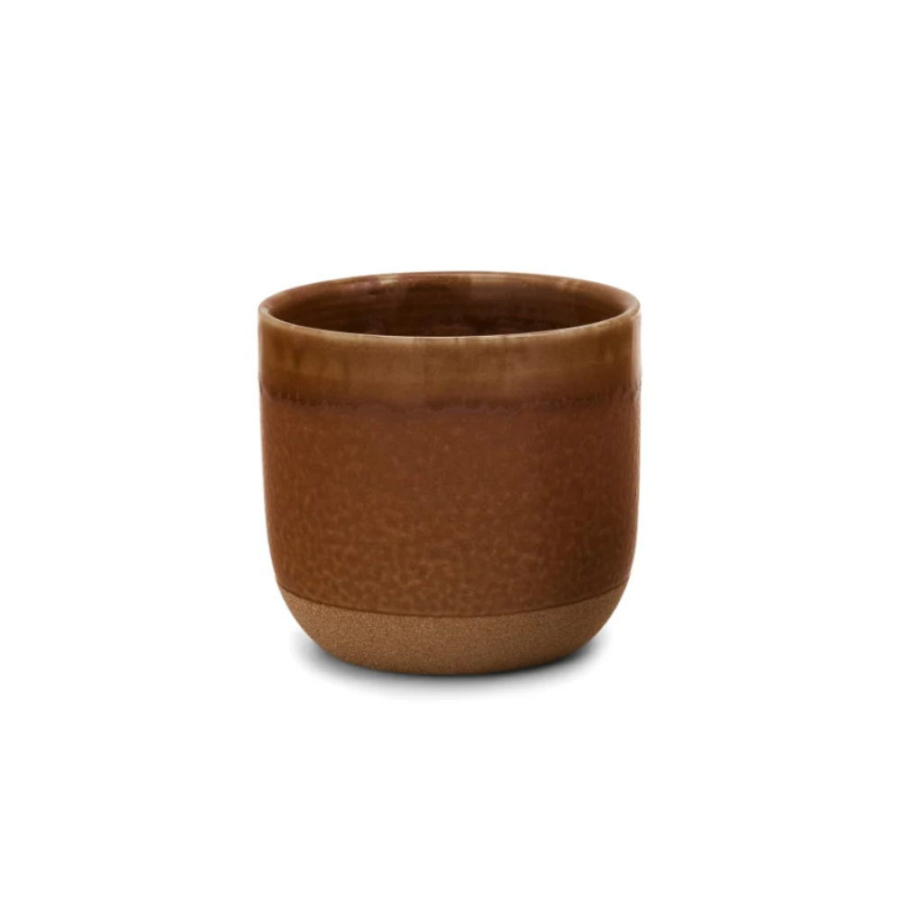 Cache-pot en céramique terracotta style rustique 5 po x 4 po
