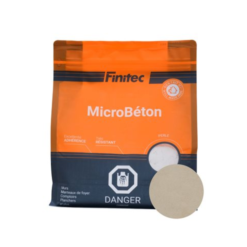 Microcouche de béton MicroBéton couleur perle par sac de 3,5 kg par Finitec