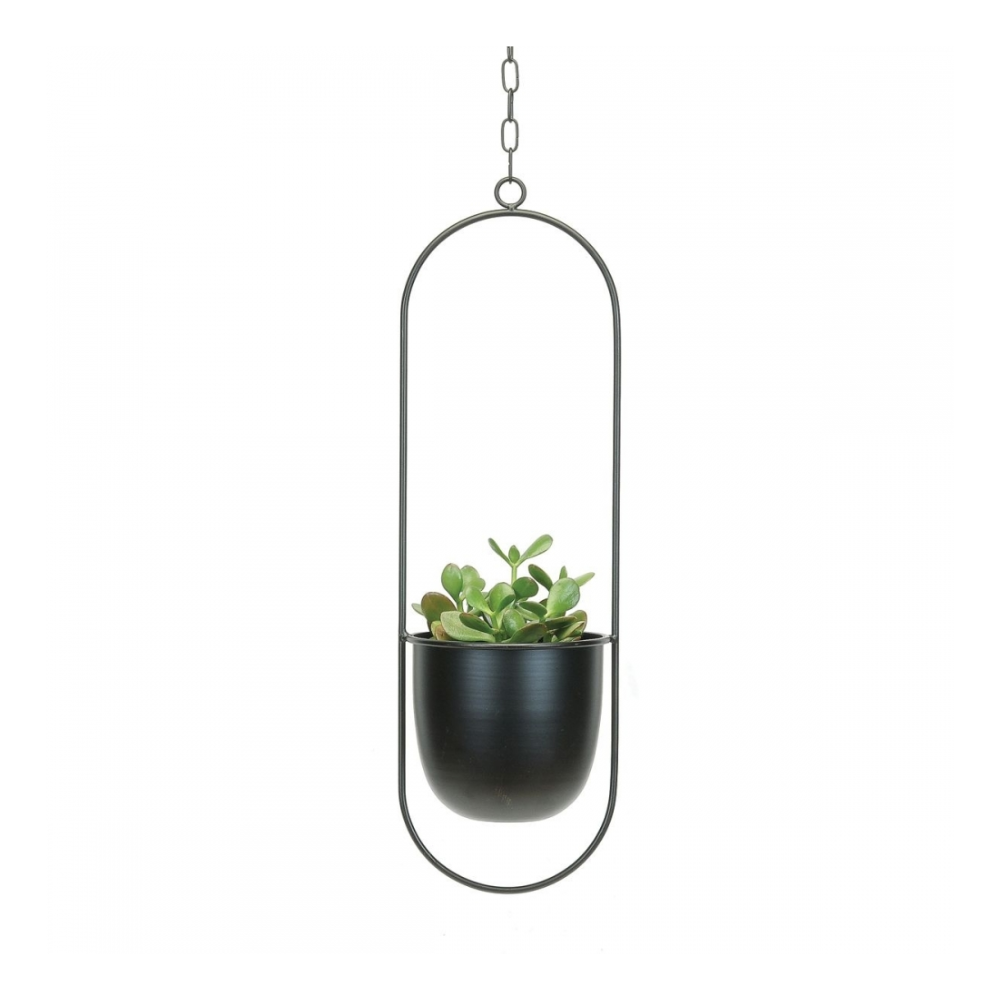 Cache pot D coratif Suspendre En M tal Noir Mat 6 X 4 5 cache-pot-d-coratif-suspendre-en-m-tal-noir-mat-6-x-4-5
