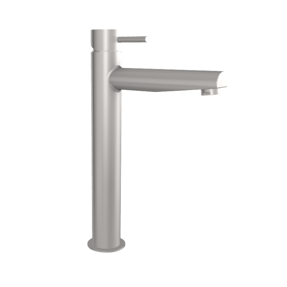 Robinet de lavabo haut Volare chrome brossé intemporel