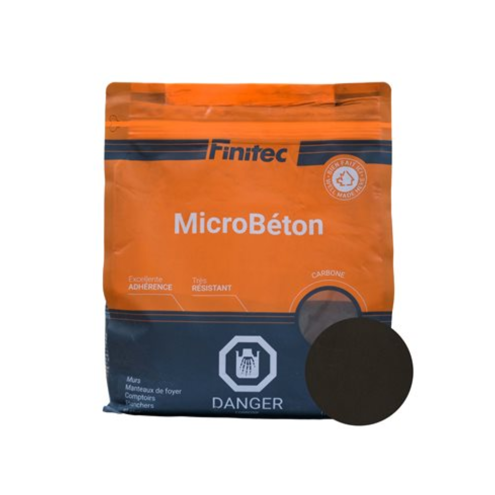 Microcouche de béton MicroBéton carbone par sac de 3,5 kg par Finitec