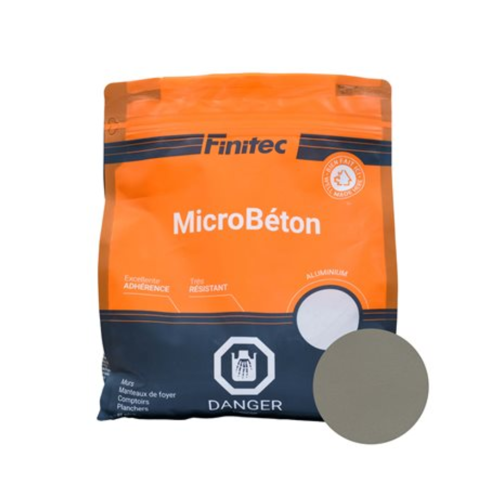 Microcouche de béton MicroBéton aluminium par sac de 3,5 kg par Finitec