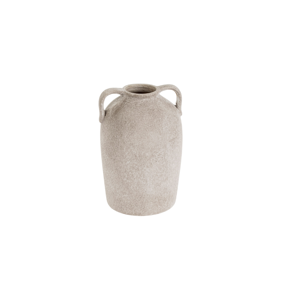 Petit vase décoratif Meraki en grès gris Indaba