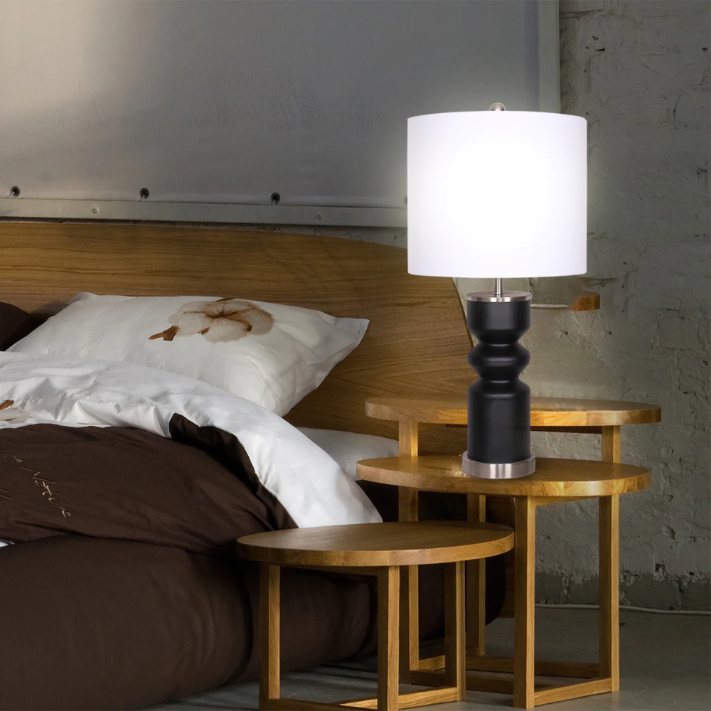 BRUBAKER - Lampe de table/de chevet - Lot de 2 - Design classique BRUBAKER - Lampe de table/de chevet - Lot de 2 - Design classique