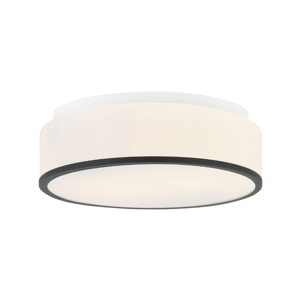 Plafonnier rond acrylique blanc minimaliste Echo de Matteo