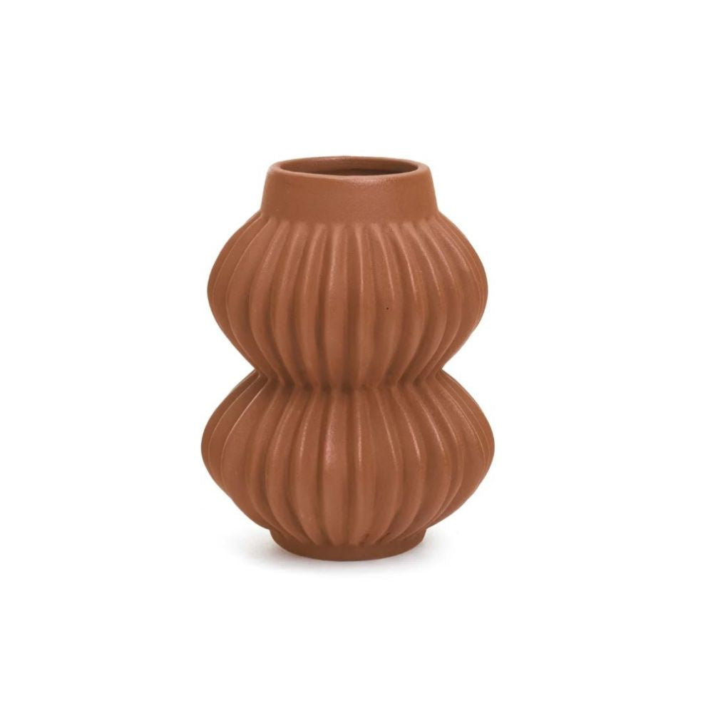 Petit vase décoratif mejia en céramique terracotta Centre du pin