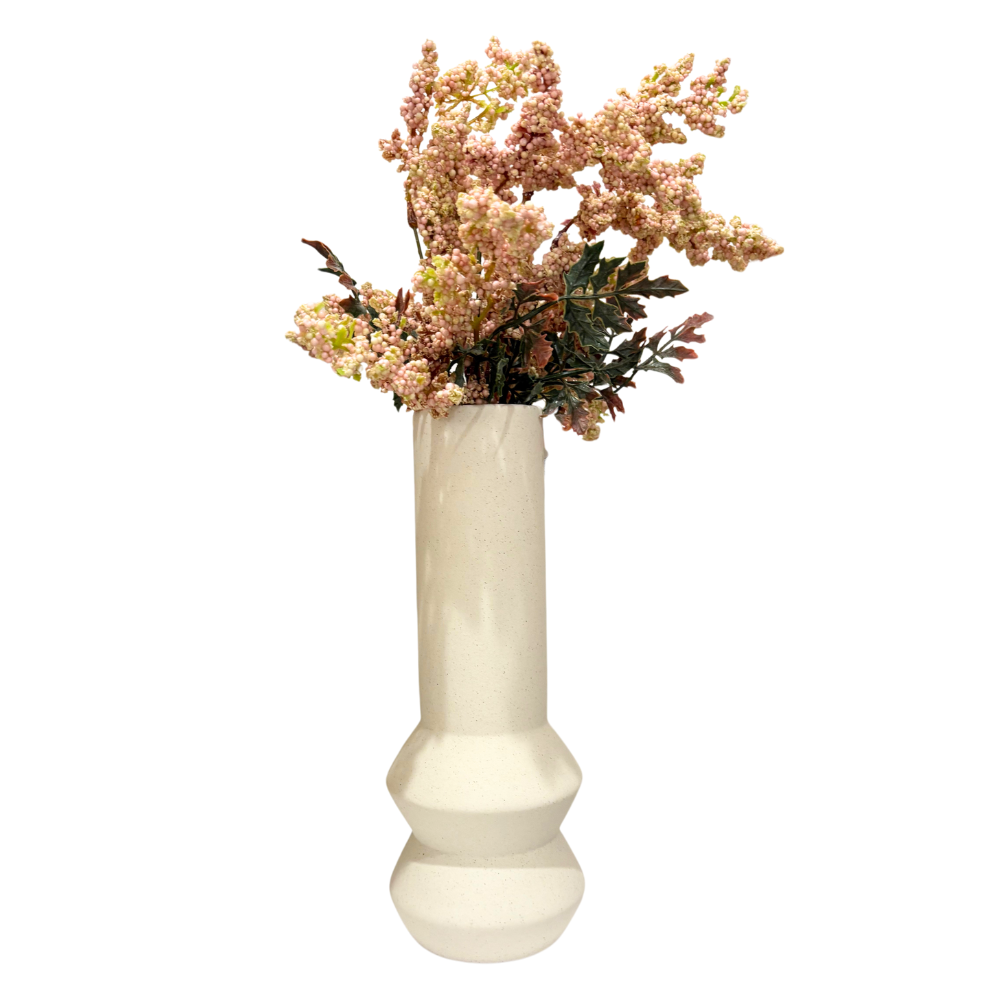 Vase décoratif stockholm blanc en céramique Nostalgia