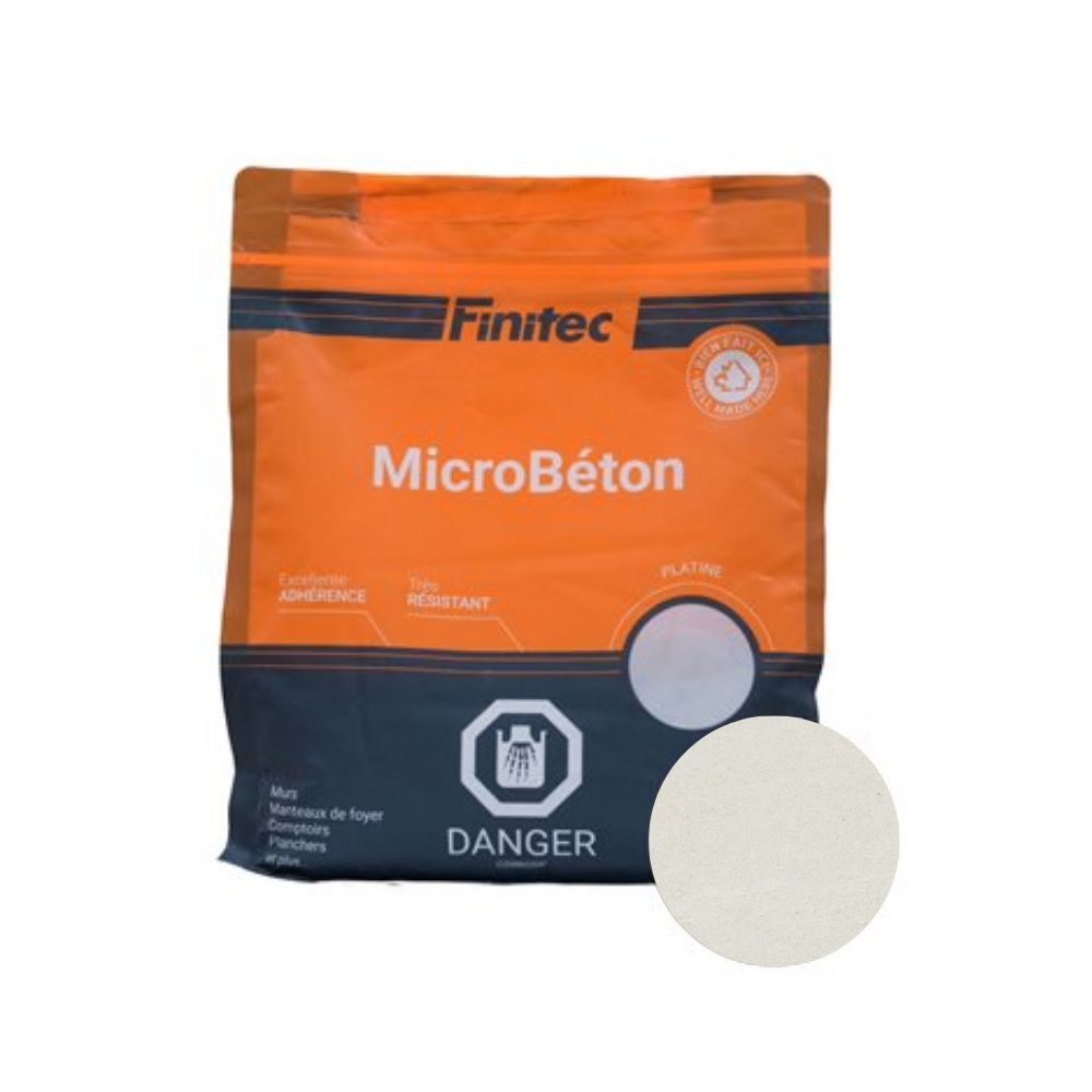 Microcouche de béton MicroBéton ivoire par sac de 3,5 kg par Finitec